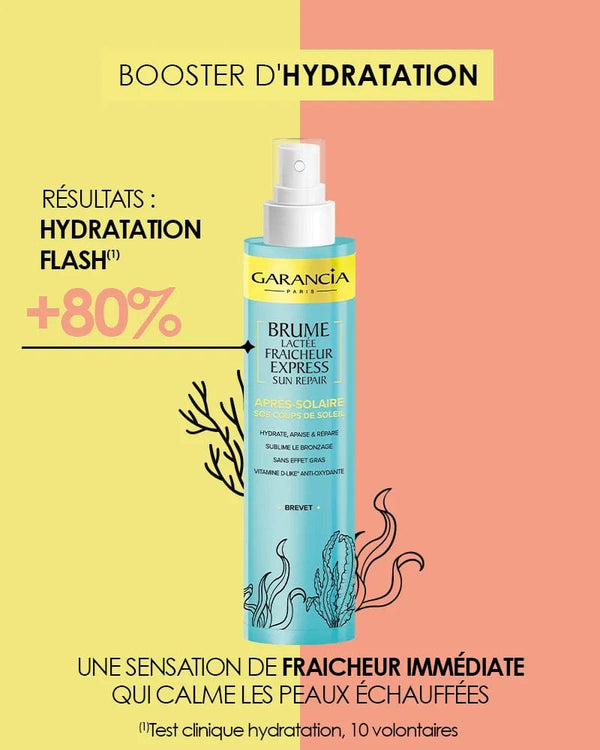 garancia [ BRUME LACTÉE FRAICHEUR EXPRESS SUN REPAIR ] - Brume lactée après-solaire SOS coups de soleil pour toute la famille