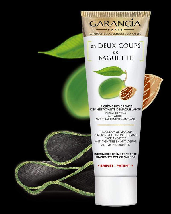 Garancia [ En DEUX COUPS De BAGUETTE ] FRAGRANCE AMANDE DOUCE - Crème Démaquillante Anti-Âge Et Anti-Tiraillement - Visage & Yeux