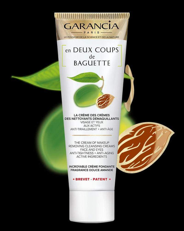 garancia [ en DEUX COUPS de BAGUETTE ] FRAGRANCE AMANDE DOUCE - Crème Démaquillante Anti-Âge et Anti-Tiraillement - Visage & Yeux