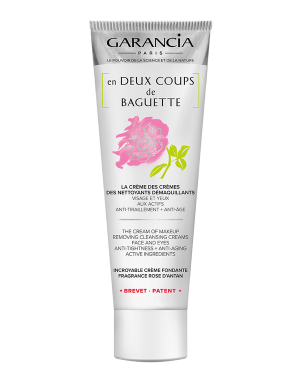 Garancia [ En DEUX COUPS De BAGUETTE ] FRAGRANCE ROSE D'ANTAN - Crème Démaquillante Anti-Âge Et Anti-Tiraillement - Visage & Yeux