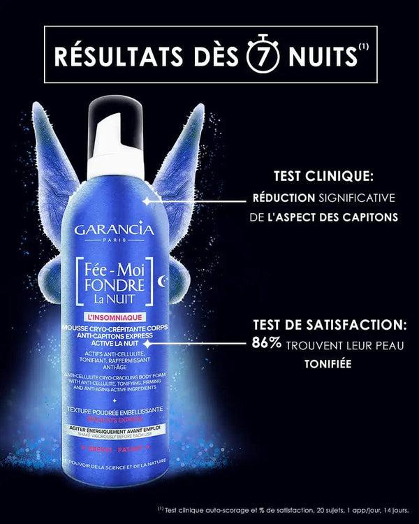 garancia [ Fée-Moi FONDRE La NUIT ] - Mousse cryo-crépitante corps anti-capitons express