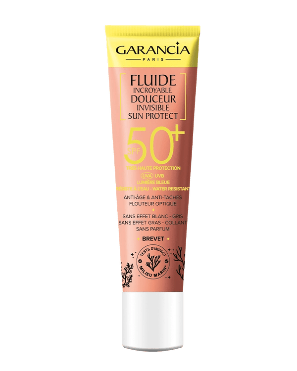 Garancia [ FLUIDE INCROYABLE DOUCEUR INVISIBLE SUN PROTECT ] SPF50+ - Fluide Invisible Très Haute Protection SPF50+ Pour Toute La Famille