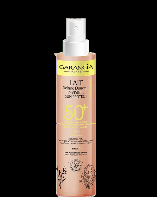 Garancia [ Lait Solaire Douceur Invisible SUN PROTECT ] SPF50+ - Lait Solaire Très Haute Protection SPF50+ Pour Toute La Famille - Visage & Corps