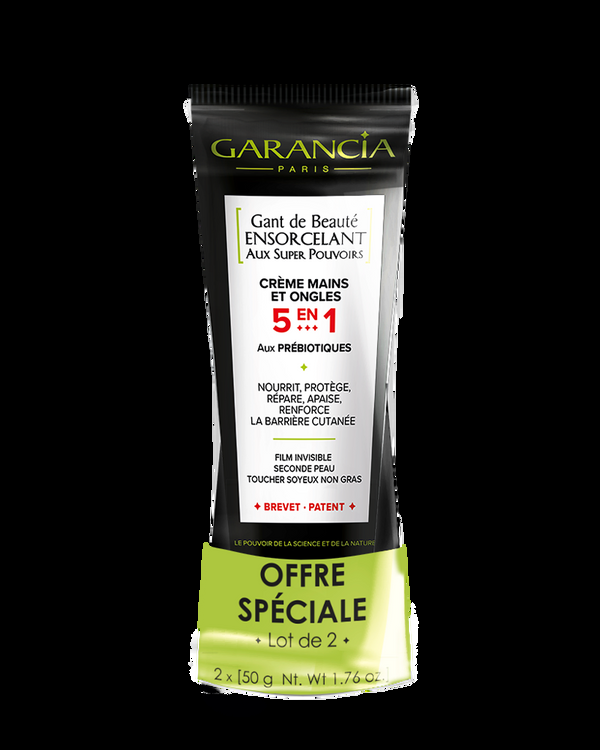 Garancia Lot De 2 [ Gant De Beauté ENSORCELANT AUX SUPER POUVOIRS ] - Offre Lot De 2 Crème Mains Et Ongles 5 En 1 Aux Prébiotiques