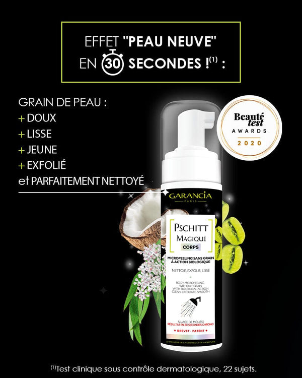 garancia [ PSCHITT MAGIQUE CORPS ] - Micropeeling sans grain ni acide de fruit à action biologique - Corps