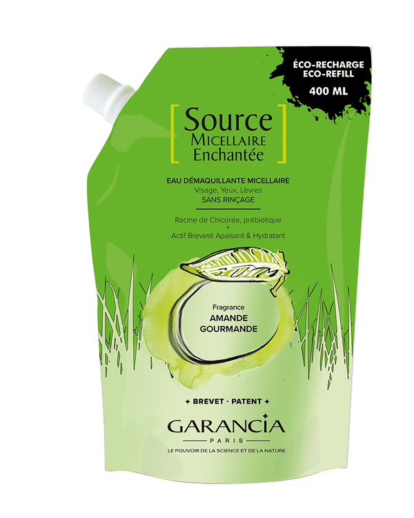 Garancia [ Source MICELLAIRE Enchantée ] Fragrance AMANDE GOURMANDE - Eau Micellaire 4 En 1 - Recharge 400ml
