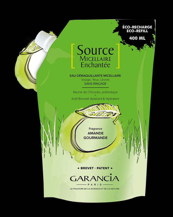 garancia [ Source MICELLAIRE Enchantée ] fragrance AMANDE GOURMANDE - Eau Micellaire 4 en 1 - Recharge 400ml