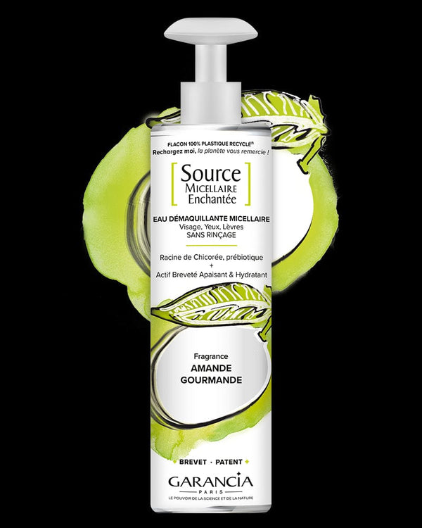 garancia [ Source MICELLAIRE Enchantée ] fragrance AMANDE GOURMANDE - Eau Micellaire 4 en 1 - Flacon 400ml
