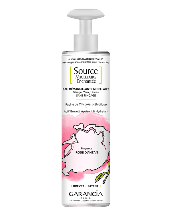 Garancia [ Source MICELLAIRE Enchantée ] Fragrance ROSE D'ANTAN - Eau Micellaire 4 En 1 - Flacon 400ml