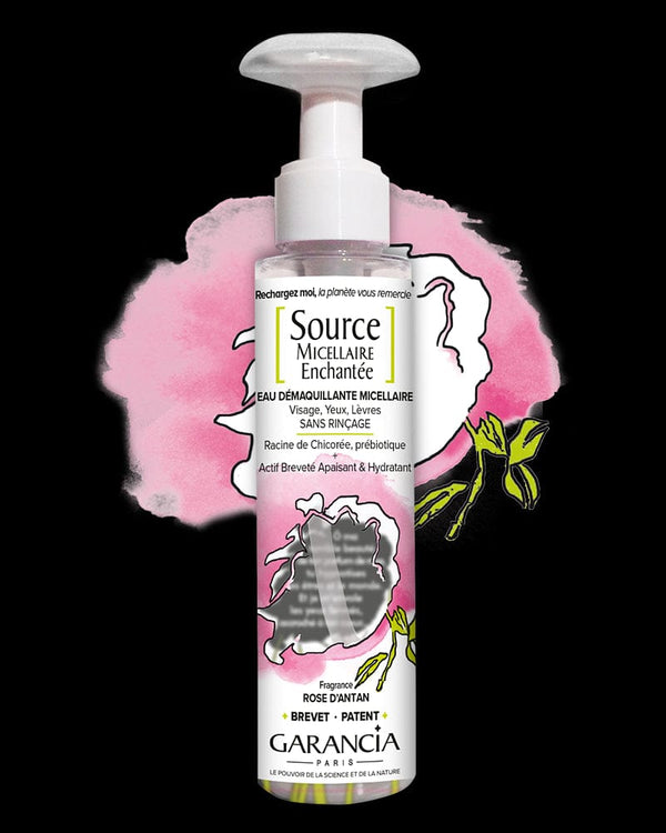 garancia [ Source MICELLAIRE Enchantée ] fragrance ROSE D'ANTAN - Eau Micellaire 4 en 1 - Flacon 100ml