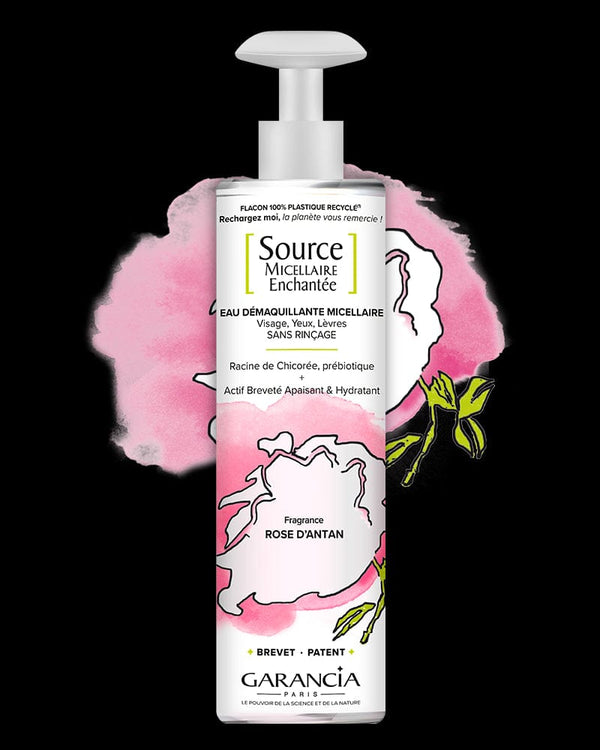 garancia [ Source MICELLAIRE Enchantée ] fragrance ROSE D'ANTAN - Eau Micellaire 4 en 1 - Flacon 400ml
