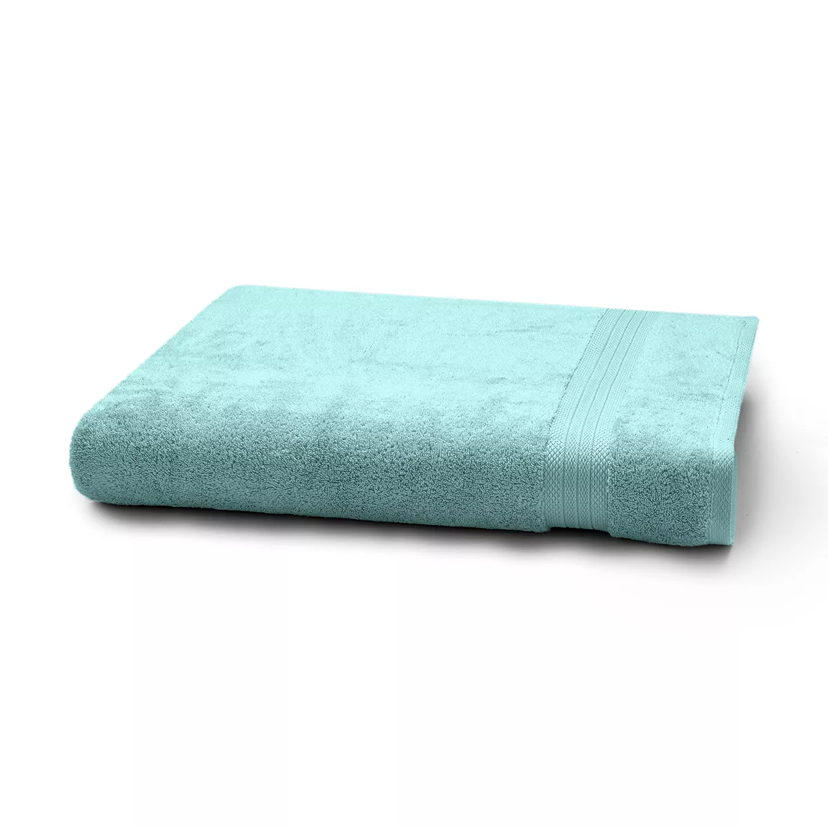 Garnier Thiebaut Drap De Bain Pur Coton 550 G/m² Coloris Bleu Curacao Elea Curacao