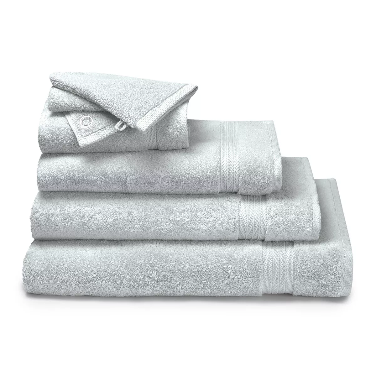 Garnier Thiebaut Drap De Bain Pur Coton 550 G/m² Coloris Gris Nuage Elea Nuage