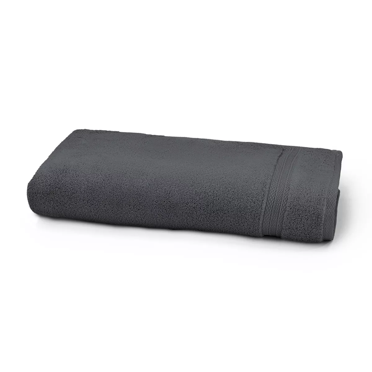 Garnier Thiebaut Drap De Douche Pur Coton 550 G/m² Coloris Anthracite Carbone Elea Carbone