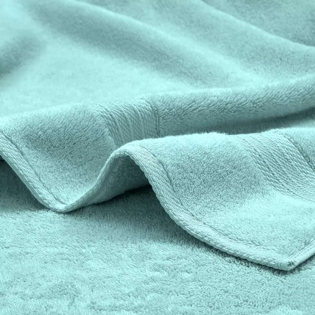 Garnier Thiebaut Drap De Douche Pur Coton 550 G/m² Coloris Bleu Curacao Elea Curacao