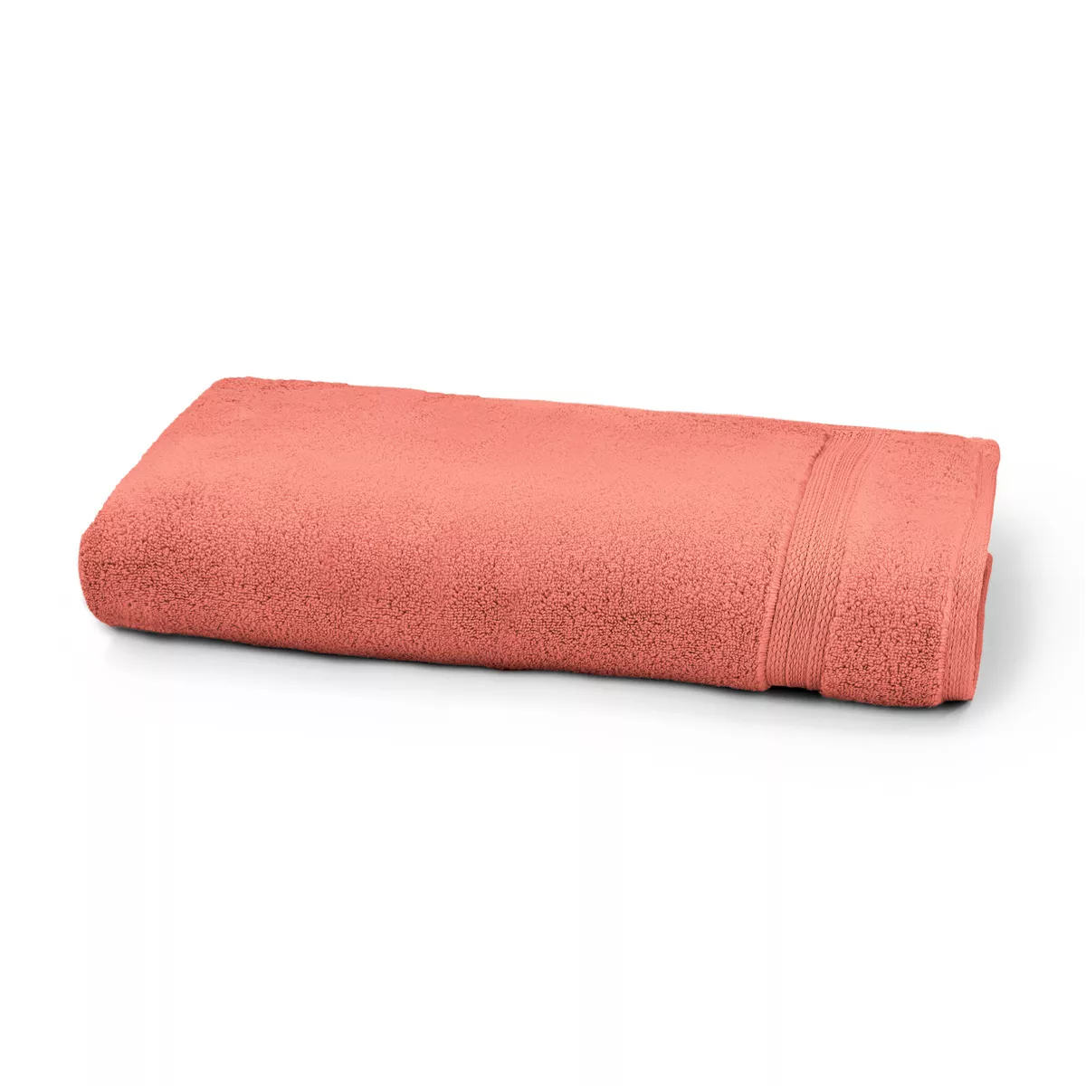 garnier thiebaut Drap de douche pur coton 550 g/m² coloris rose corail Elea corail