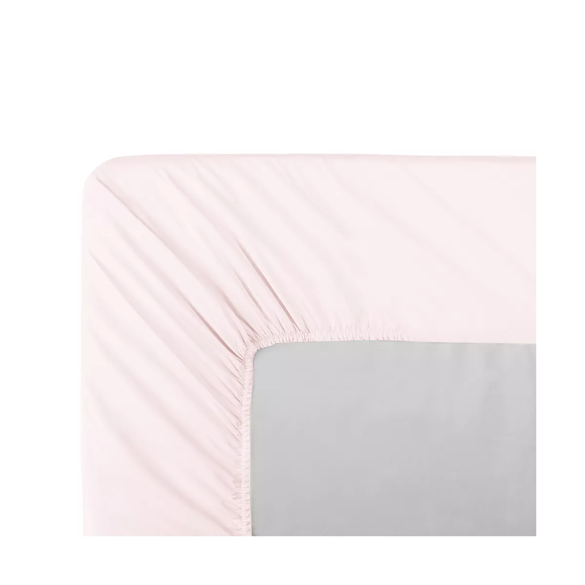 Garnier Thiebaut Drap Housse B30 Percale De Coton 90 Fils/cm² Coloris Rose Petale Olana Petale