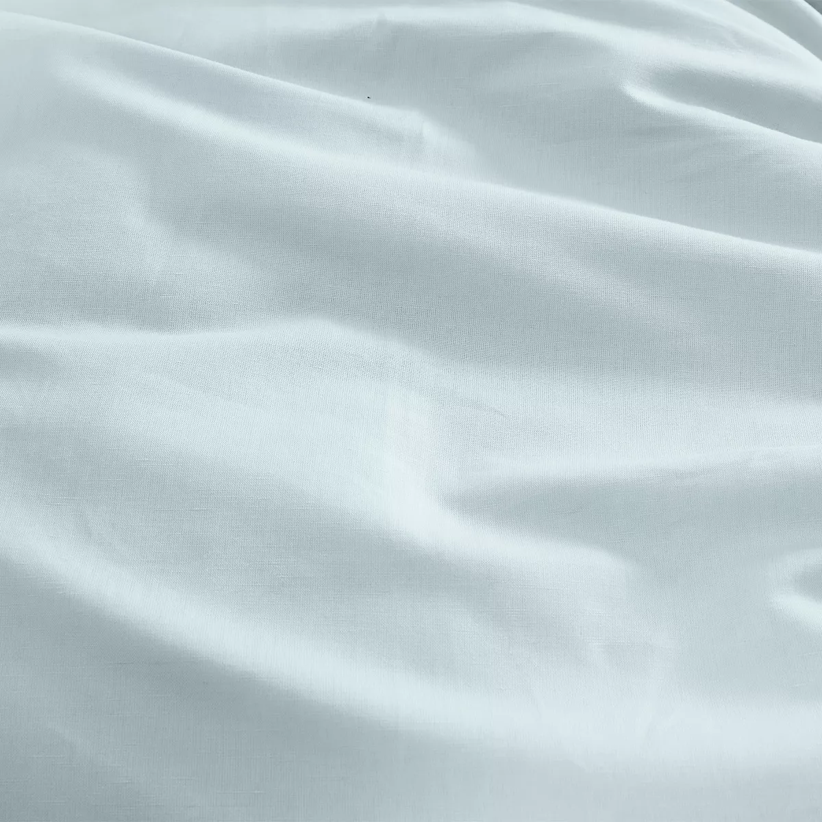 Garnier Thiebaut Drap Housse B35 Métis Lin & Coton Coloris Bleu Aqua Le Metis Francais Aqua