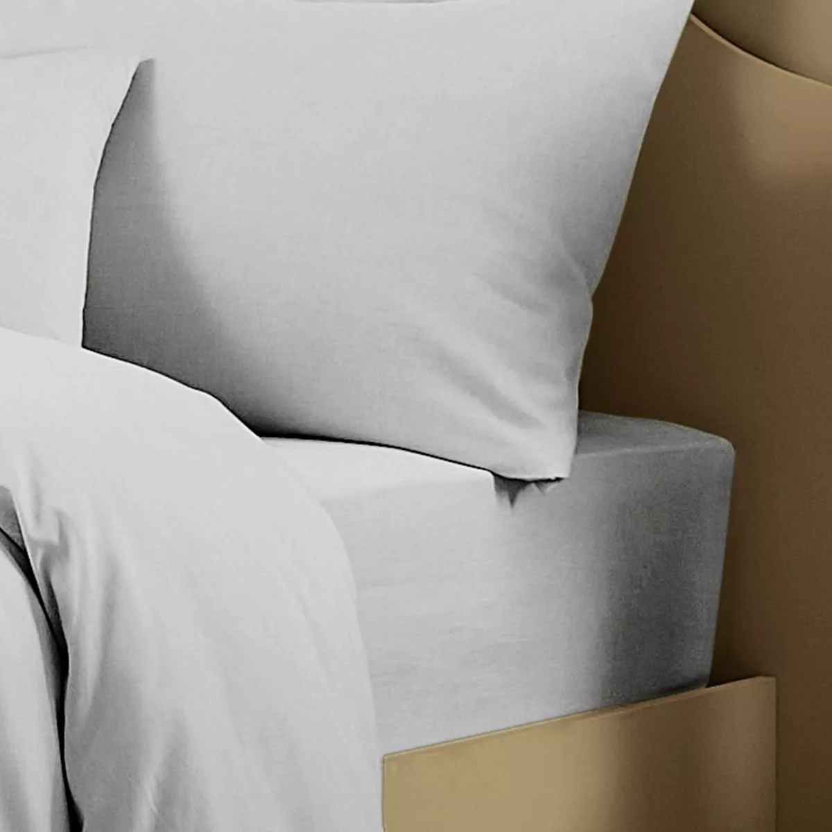 garnier thiebaut Drap housse b35 métis lin & coton coloris gris glacier Le metis francais glacier