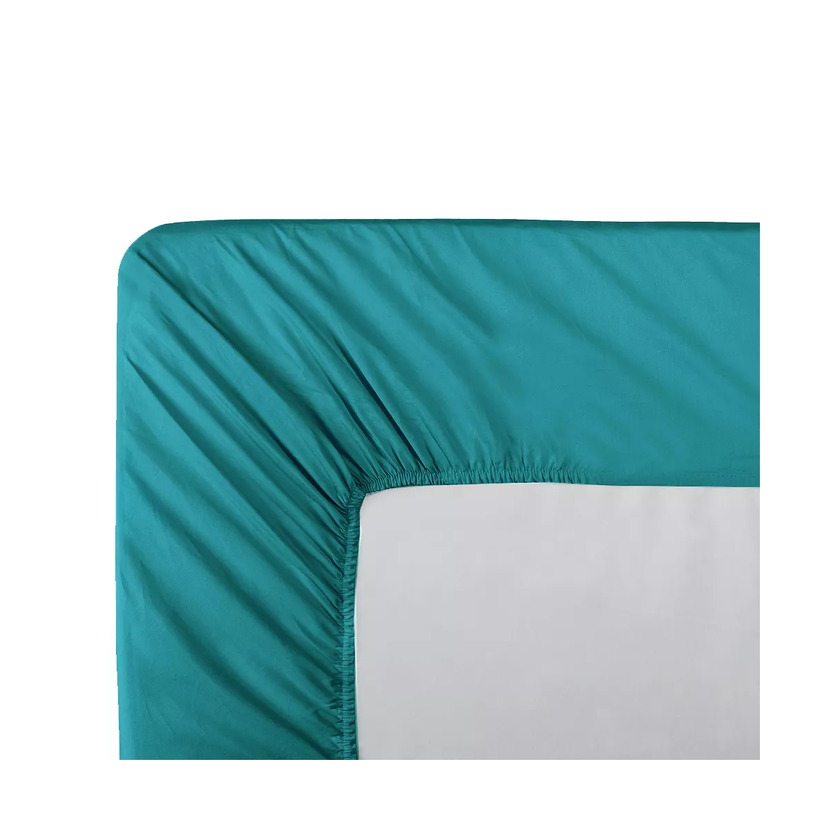 Garnier Thiebaut Drap Housse B40 Percale De Coton 90 Fils/cm² Coloris Vert Emeraude Olana Emeraude