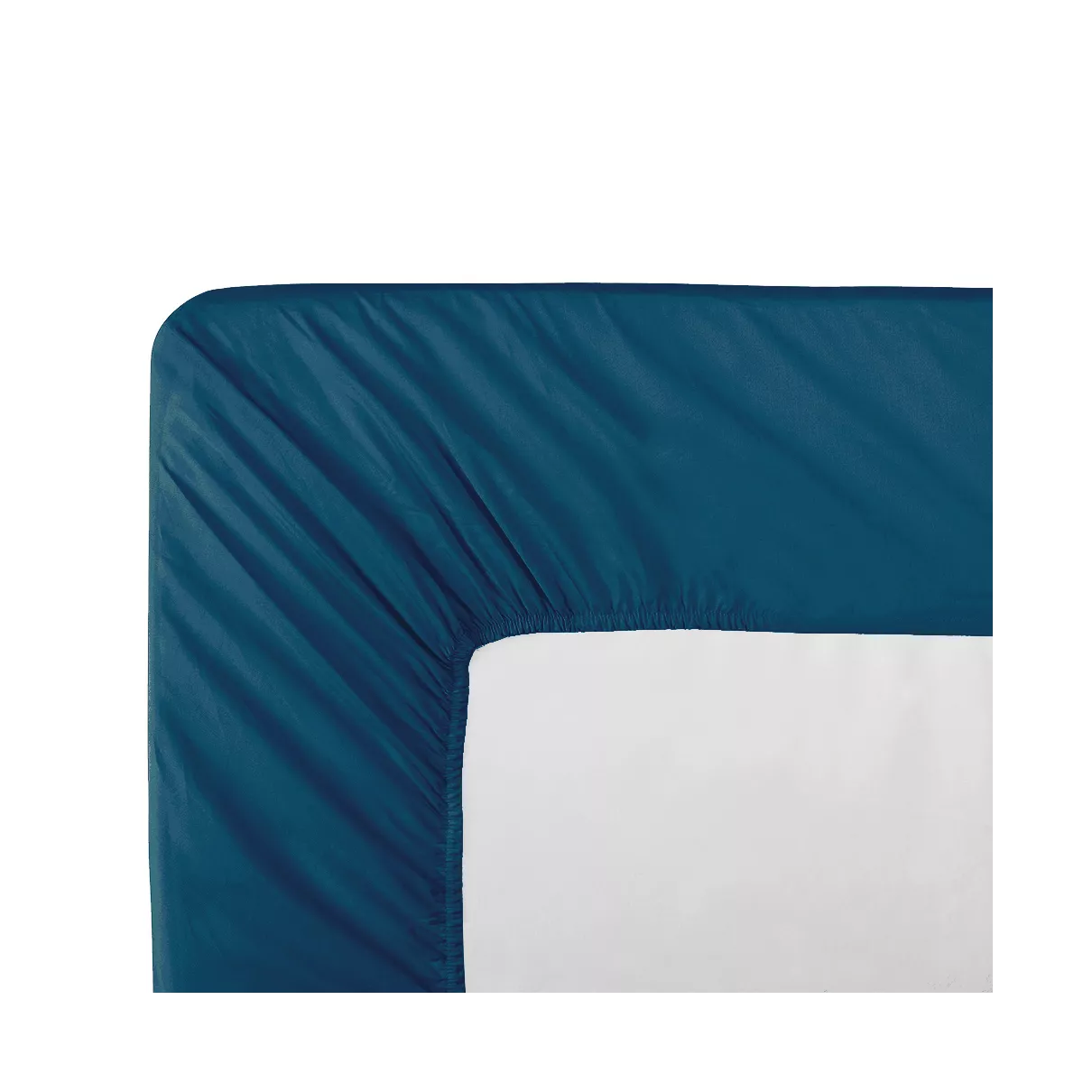 garnier thiebaut Drap housse b46 percale de coton 90 fils/cm² coloris bleu ocean Olana ocean