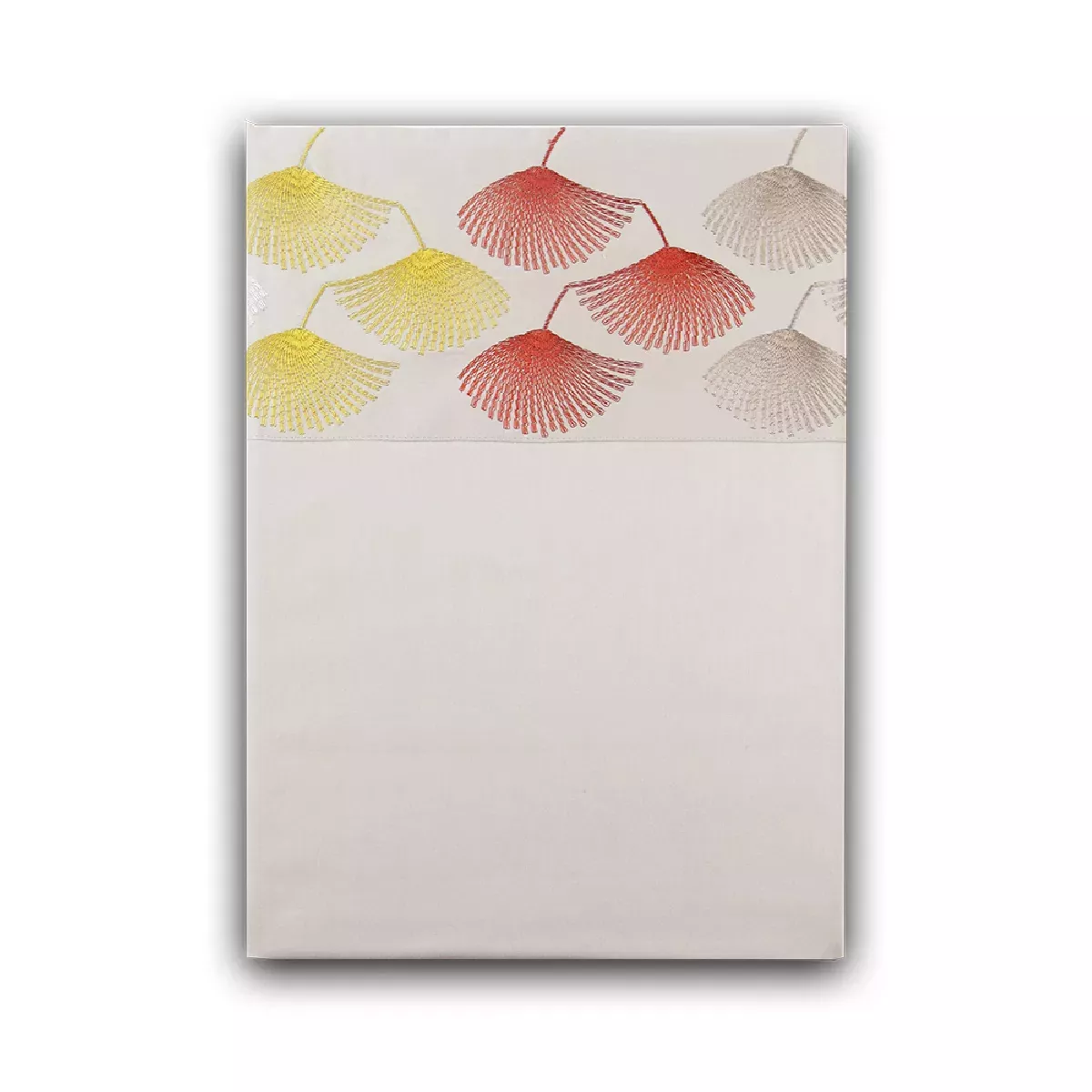 garnier thiebaut Drap plat satin de coton 120 fils/cm² coloris beige automne Pistil automne