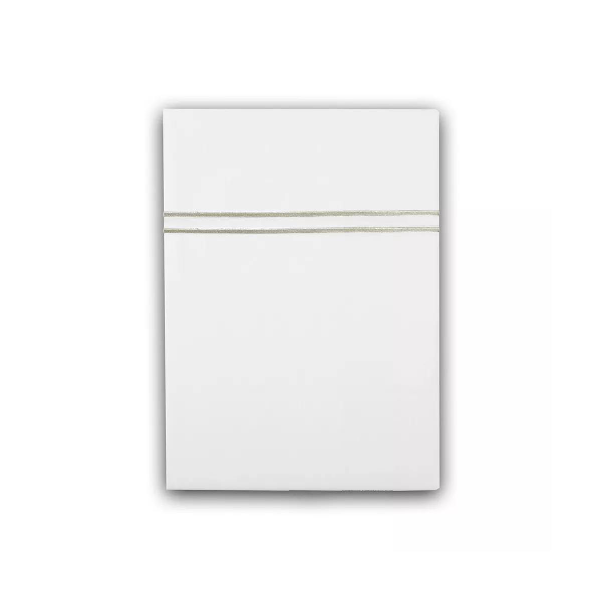 garnier thiebaut Drap plat satin de coton 120 fils/cm² coloris blanc diamant Palais chic diamant