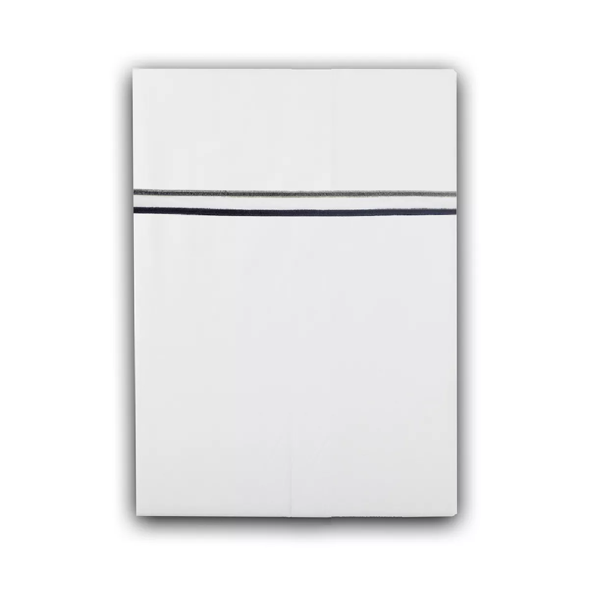 garnier thiebaut Drap plat satin de coton 120 fils/cm² coloris blanc gris Palais chic gris