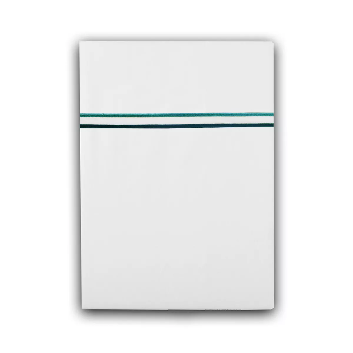 garnier thiebaut Drap plat satin de coton 120 fils/cm² coloris blanc canard Palais chic canard