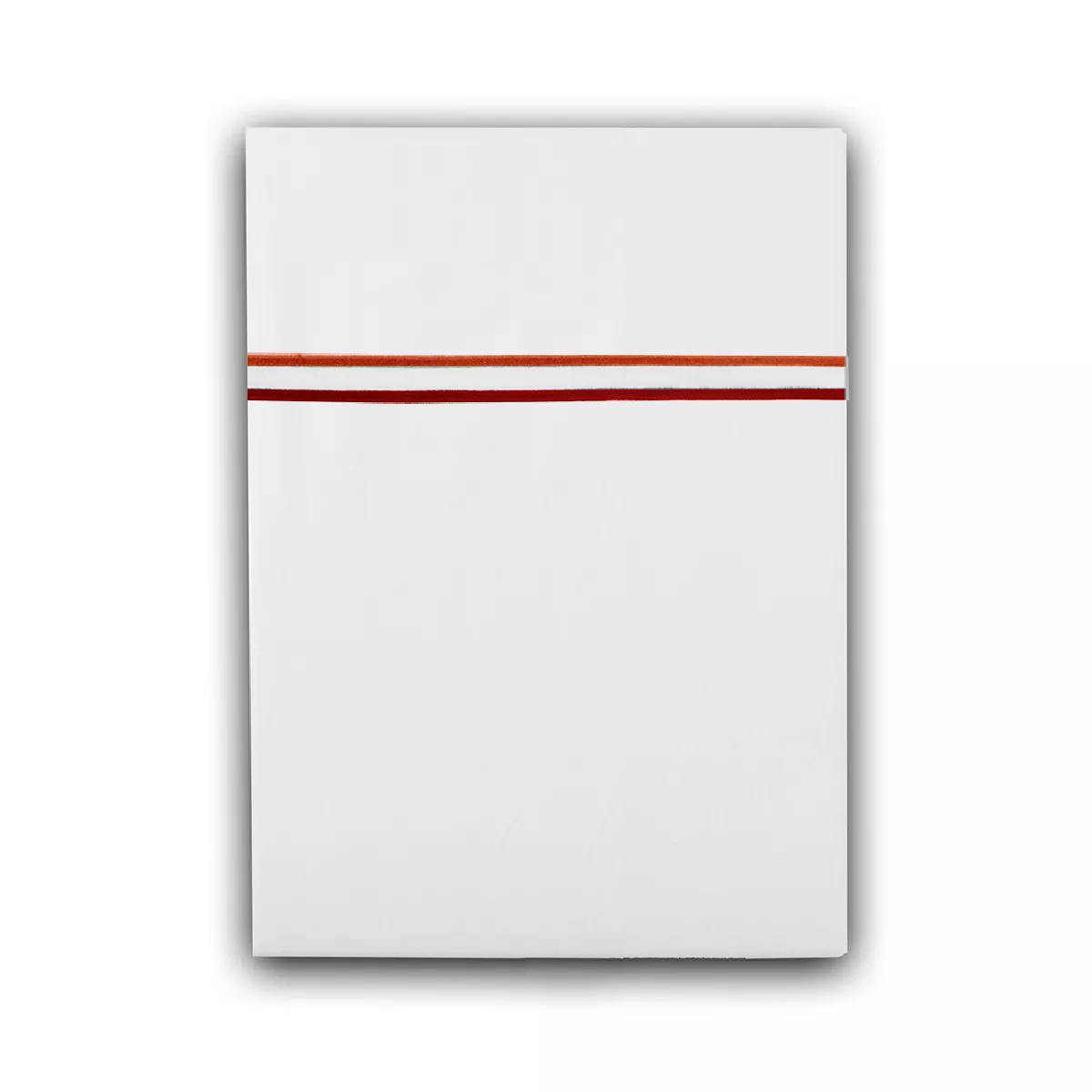 garnier thiebaut Drap plat satin de coton 120 fils/cm² coloris blanc orange Palais chic orange