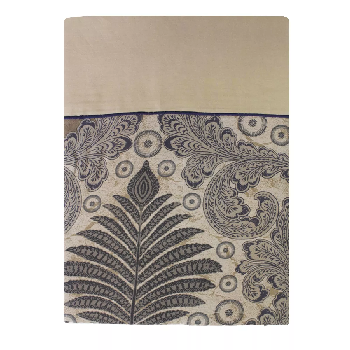 garnier thiebaut Drap plat satin de coton 120 fils/cm² coloris marron boise Suzie boise