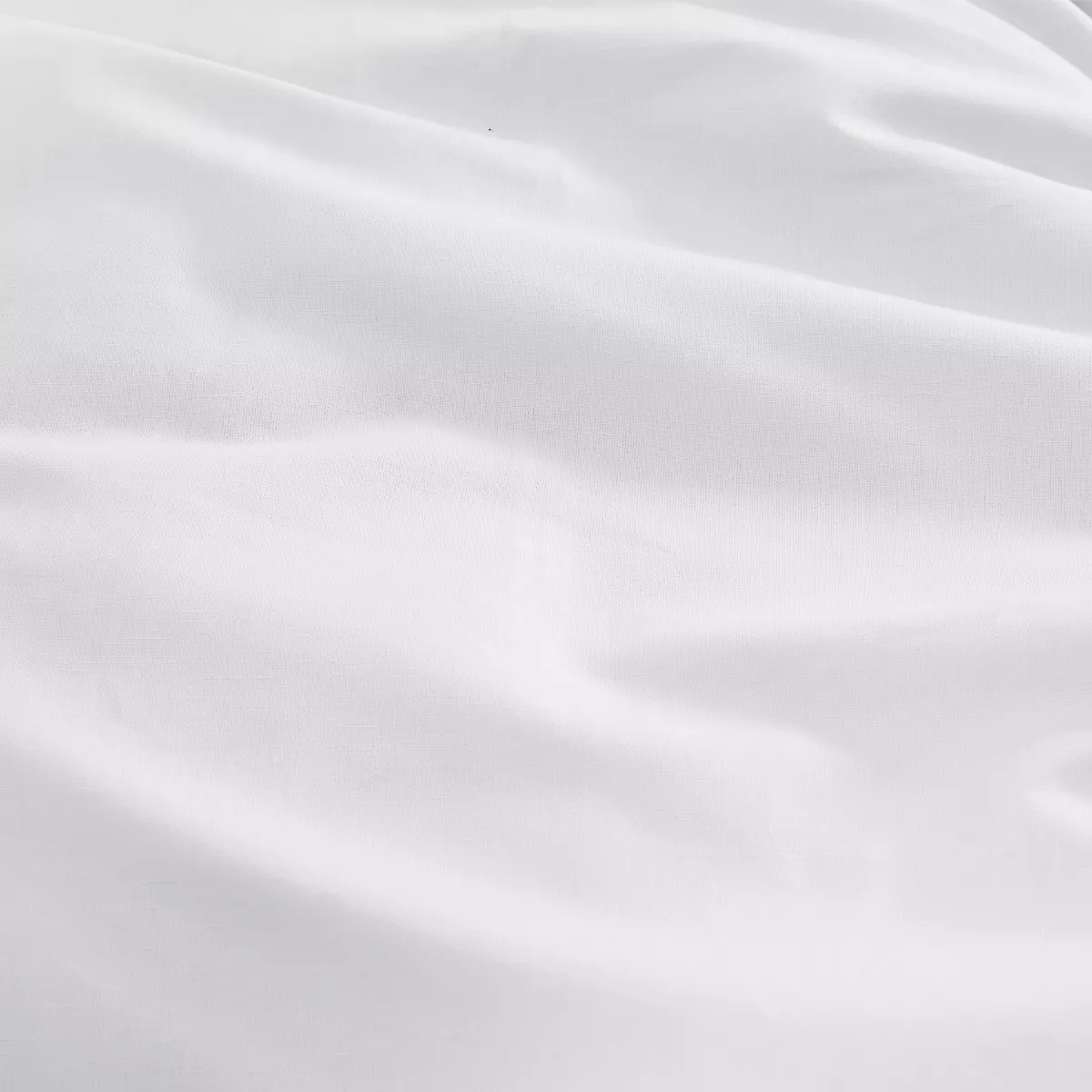 Garnier Thiebaut Housse De Couette Métis Lin & Coton Coloris Blanc Neige Le Metis Francais Neige
