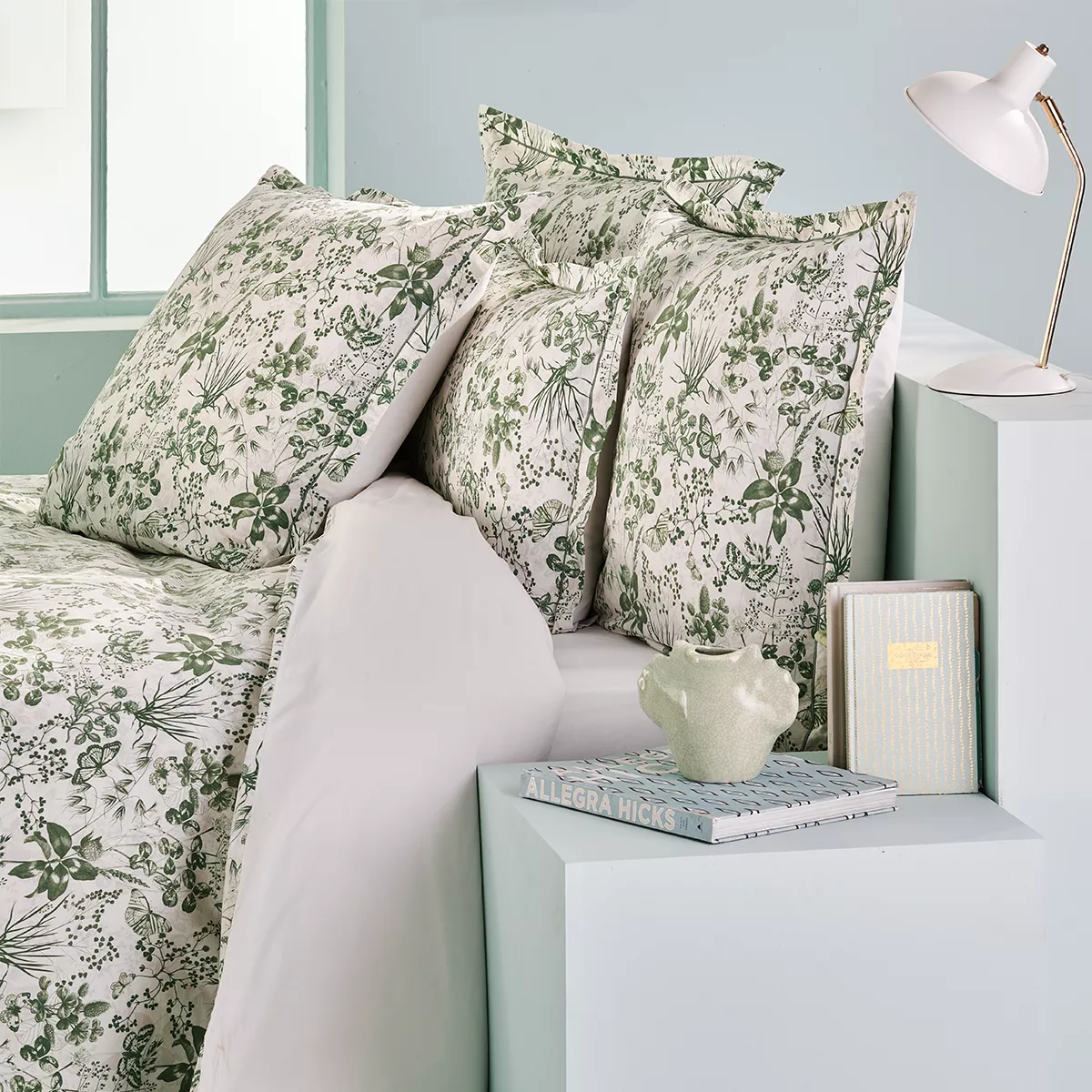 Garnier Thiebaut Housse De Couette Percale De Coton 80 Fils/cm² Coloris Blanc Naturel Trefles Naturel