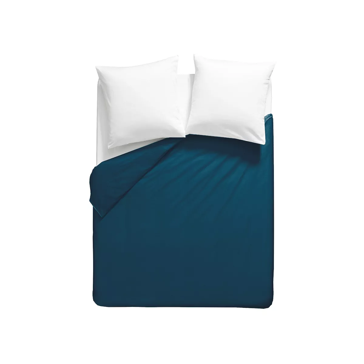 Garnier Thiebaut Housse De Couette Percale De Coton 90 Fils/cm² Coloris Bleu Ocean Olana Ocean