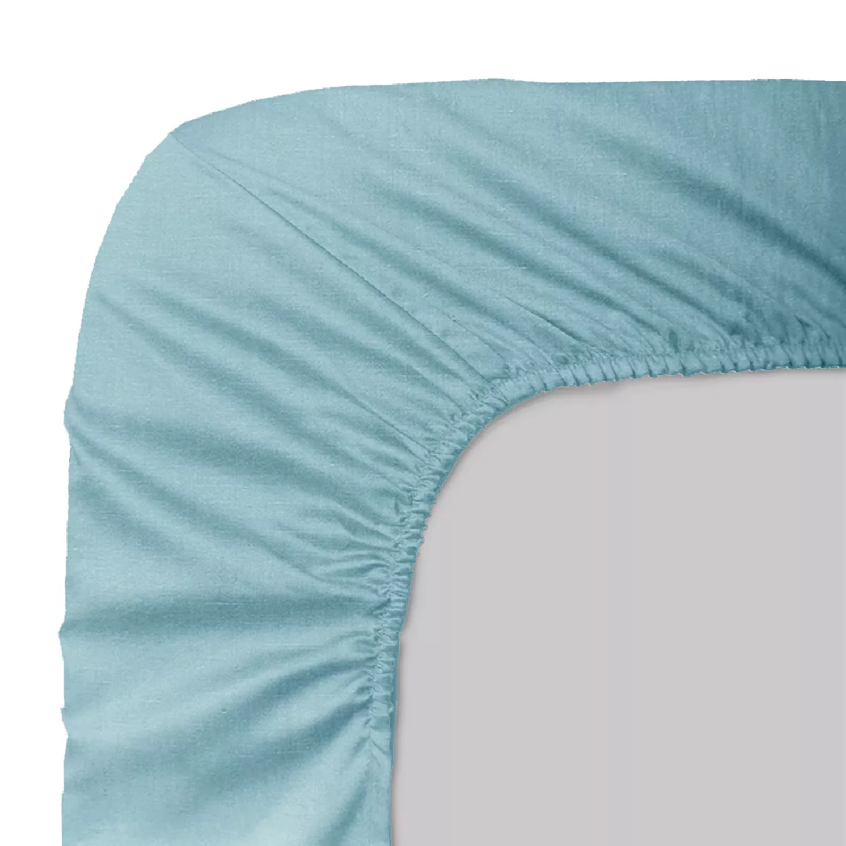 Garnier Thiebaut Housse De Couette Pur Lin Coloris Bleu Blue Aqua Syracuse Blue Aqua