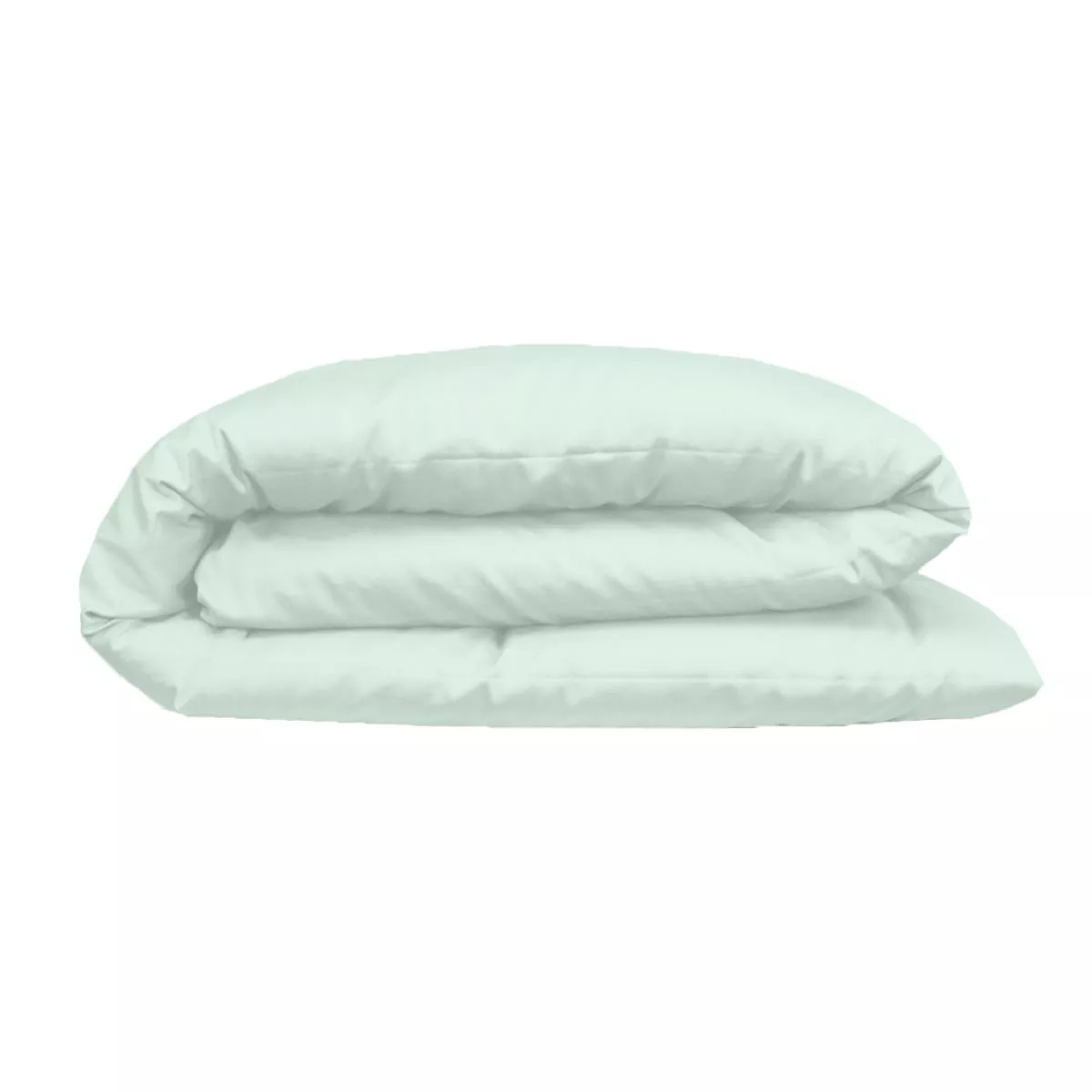 Garnier Thiebaut Housse De Couette Satin De Coton 120 Fils/cm² Coloris Bleu Lagon Ava Uni Lagon