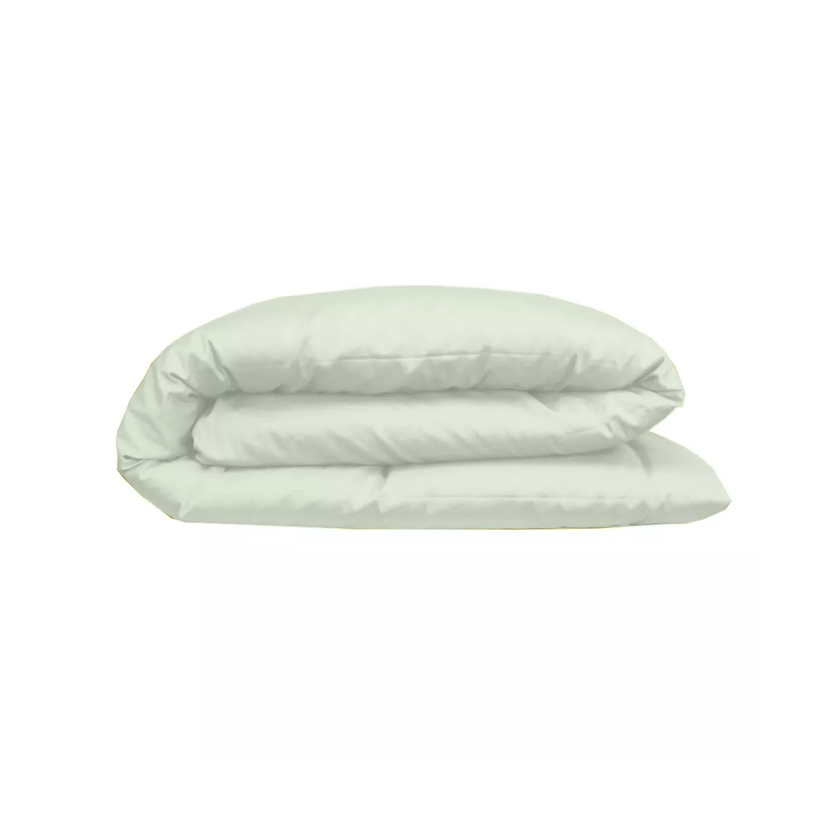 Garnier Thiebaut Housse De Couette Satin De Coton 120 Fils/cm² Coloris Vert Vert D'eau Ava Uni Vert D'eau