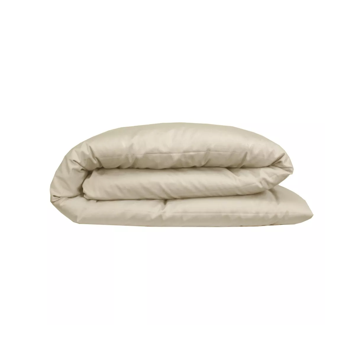 Garnier Thiebaut Housse De Couette Satin De Coton 120 Fils/cm² Coloris Brun Camel Ava Uni Camel