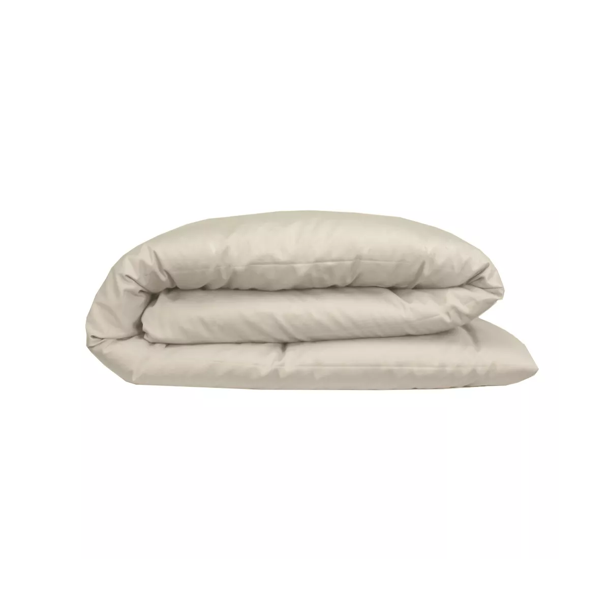 Garnier Thiebaut Housse De Couette Satin De Coton 120 Fils/cm² Coloris Beige Lin Ava Uni Lin