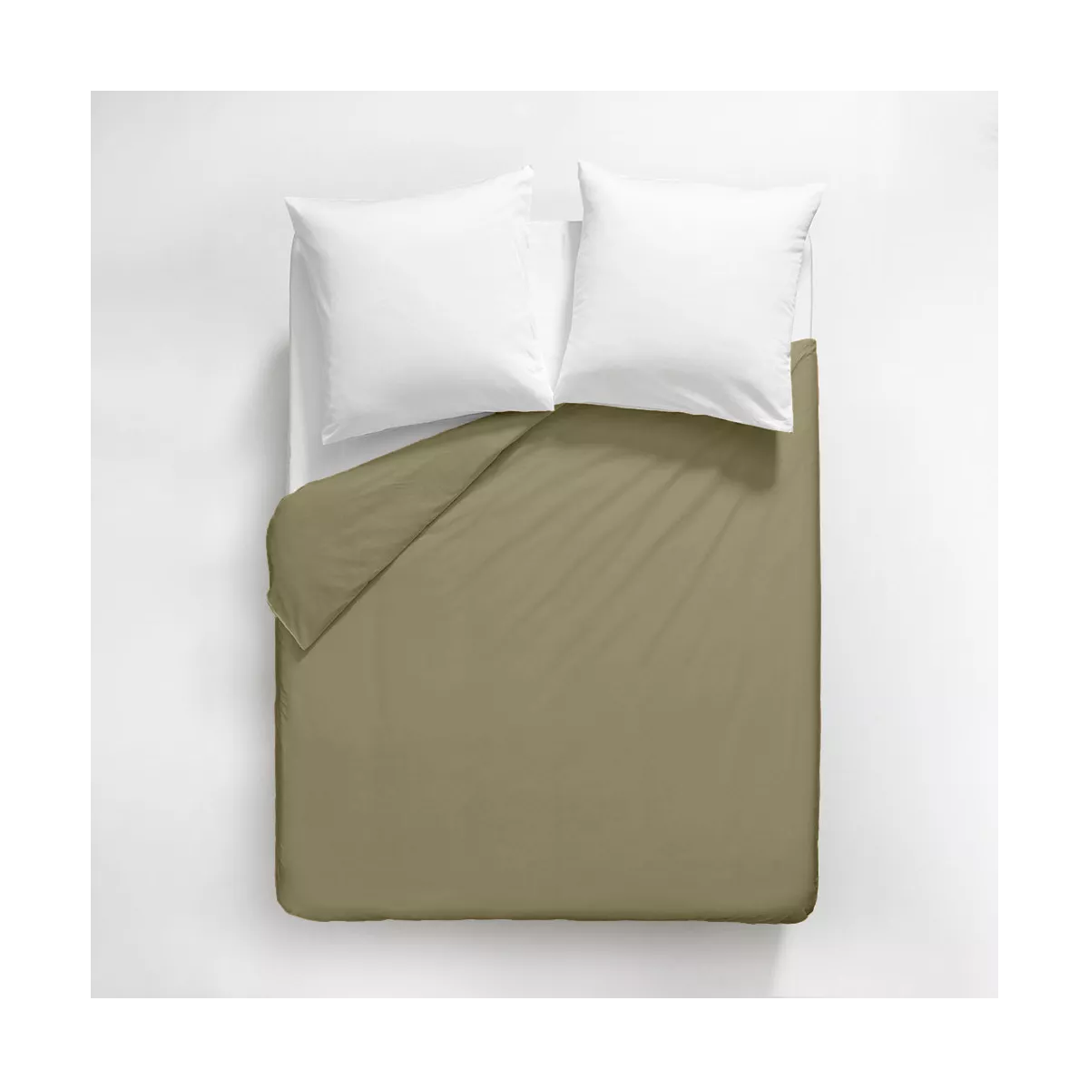 Garnier Thiebaut Housse De Couette Satin De Coton 120 Fils/cm² Coloris Brun Mordore Ava Uni Mordore