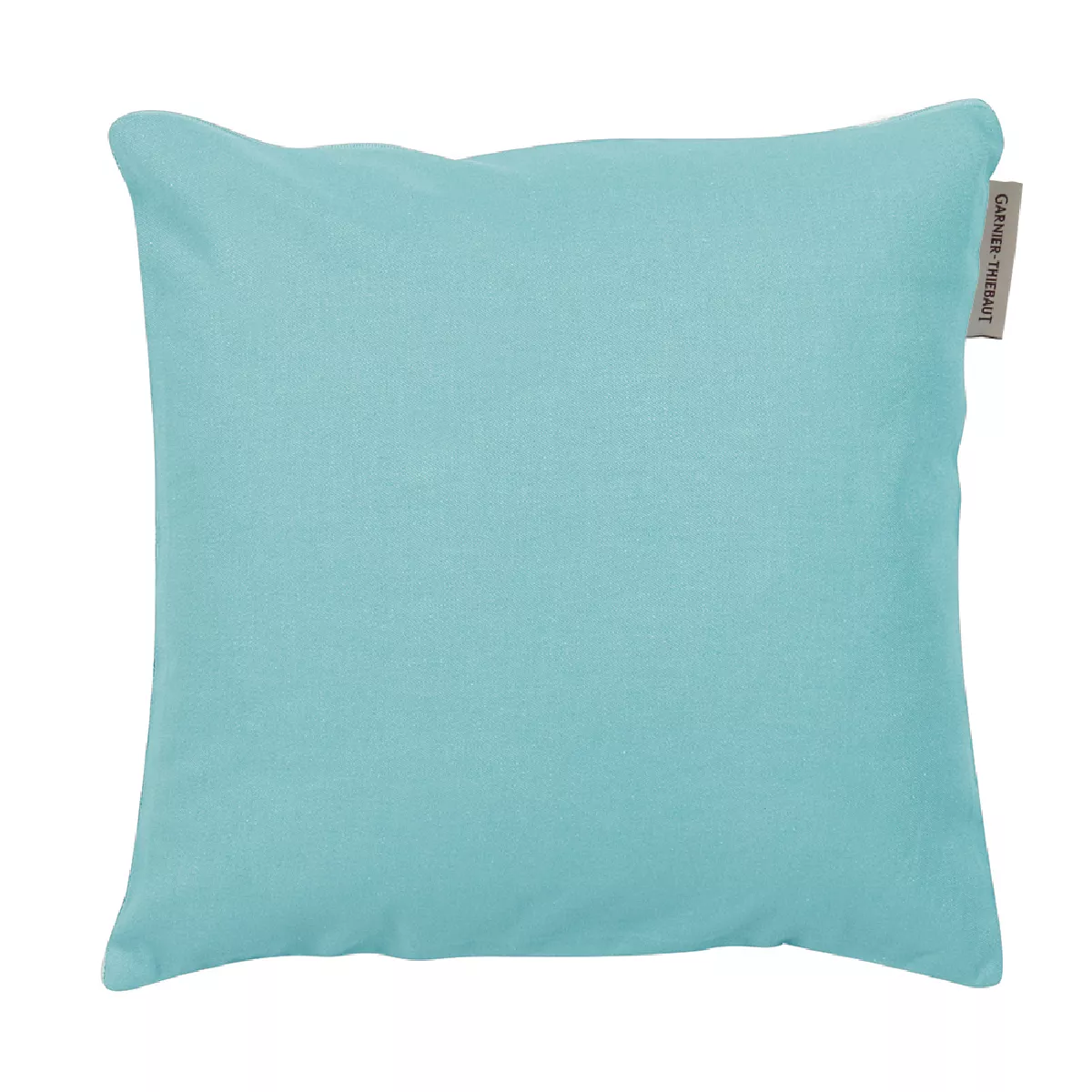 garnier thiebaut Housse de coussin pur coton coloris bleu azur Confettis azur