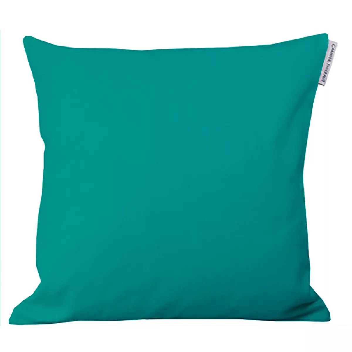 garnier thiebaut Housse de coussin pur coton coloris bleu paon Confettis paon