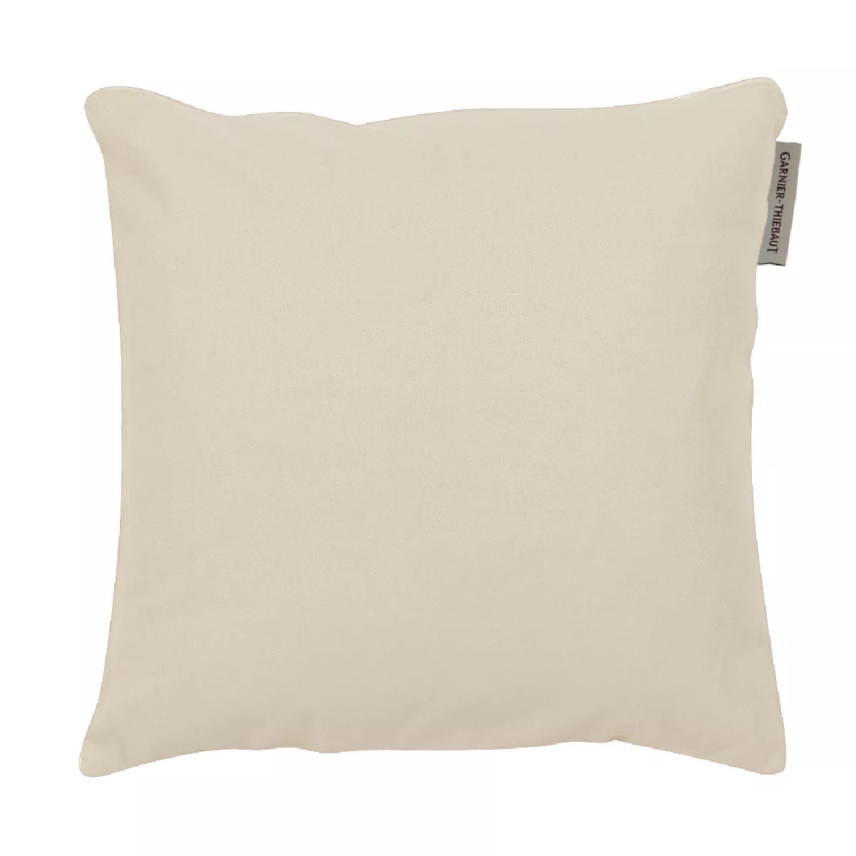 garnier thiebaut Housse de coussin pur coton coloris ivoire caillou Confettis caillou