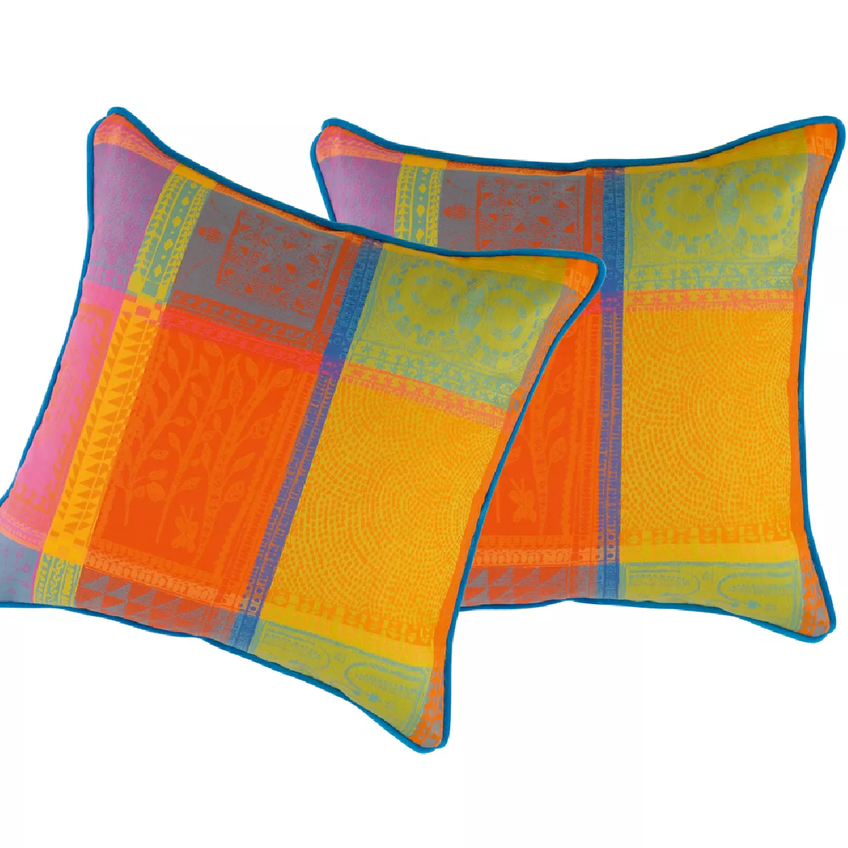 garnier thiebaut Housse de coussin pur coton coloris multicolore creole Mille wax creole