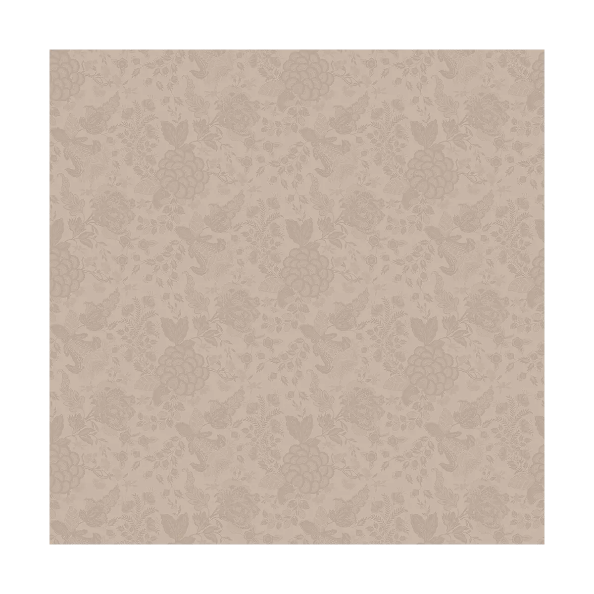 Garnier Thiebaut Linge De Table Métis Lin & Coton Antitache Déperlant Beige Naturel Modèle Mille Giverny Naturel