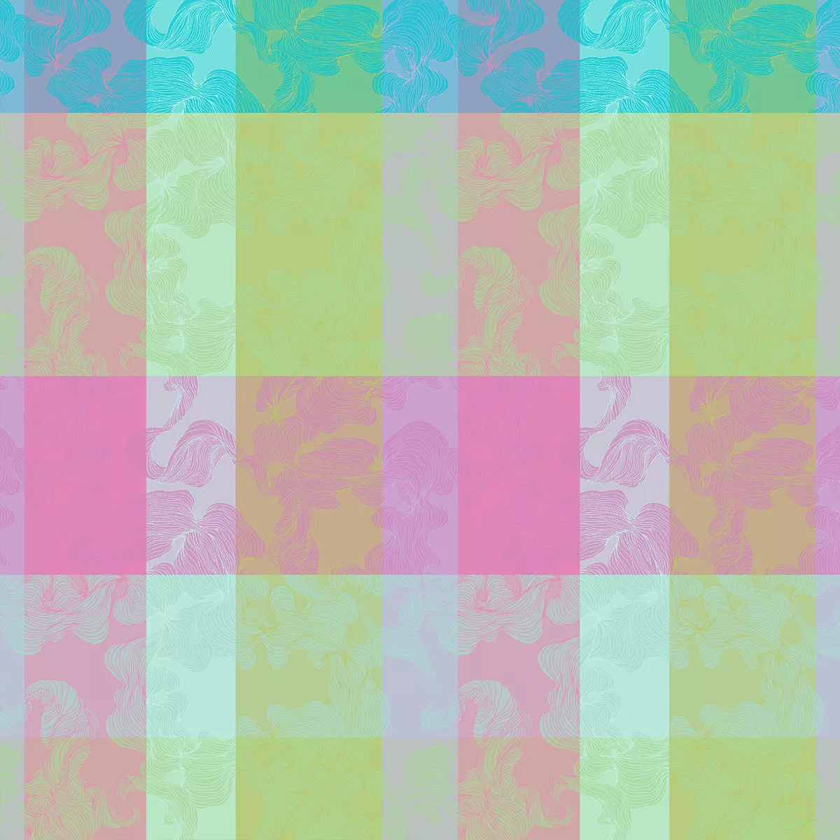 Garnier Thiebaut Linge De Table Pur Coton Enduit Imperméable Rose Ara Modèle Mille Vertiges Ara