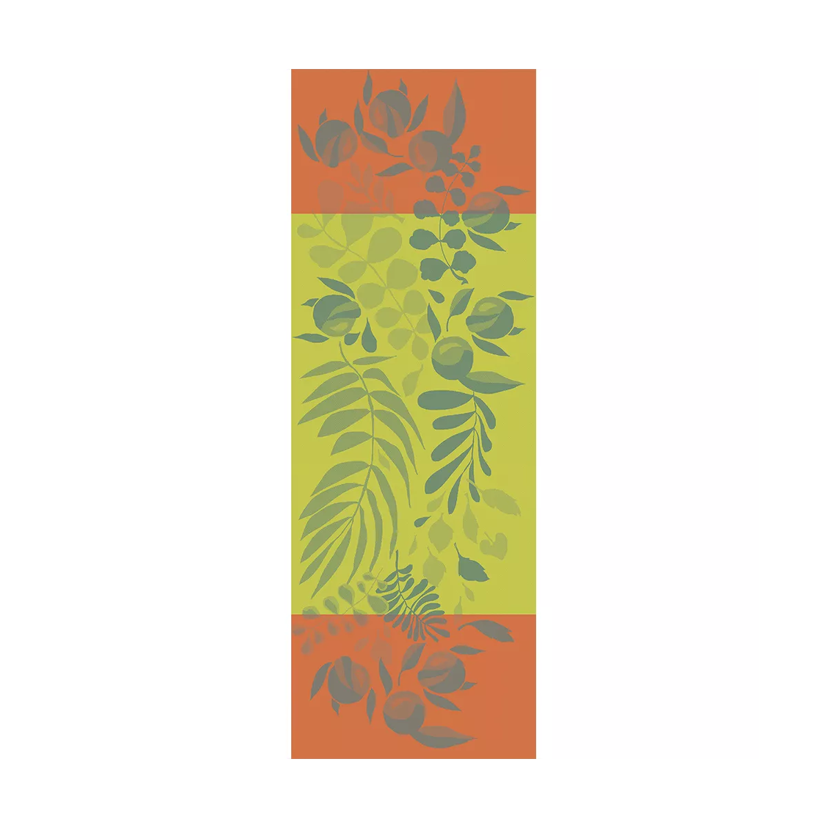 Garnier Thiebaut Linge De Table Pur Coton Jaune Citrus Modèle Orange Festival Citrus
