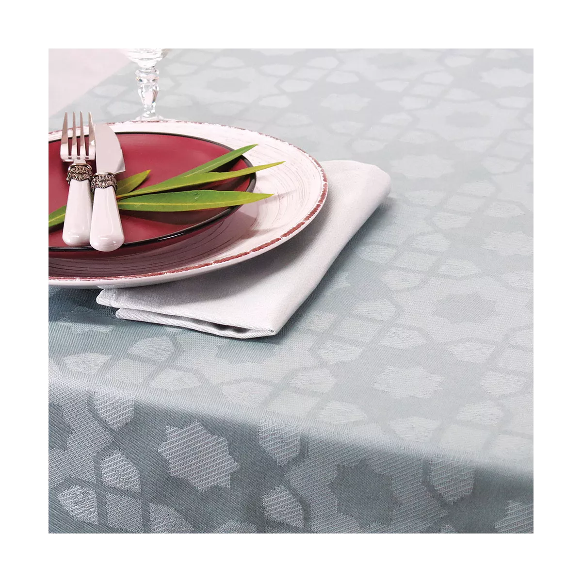garnier thiebaut Linge de table pur coton uni Modèle mille gibraltar uni