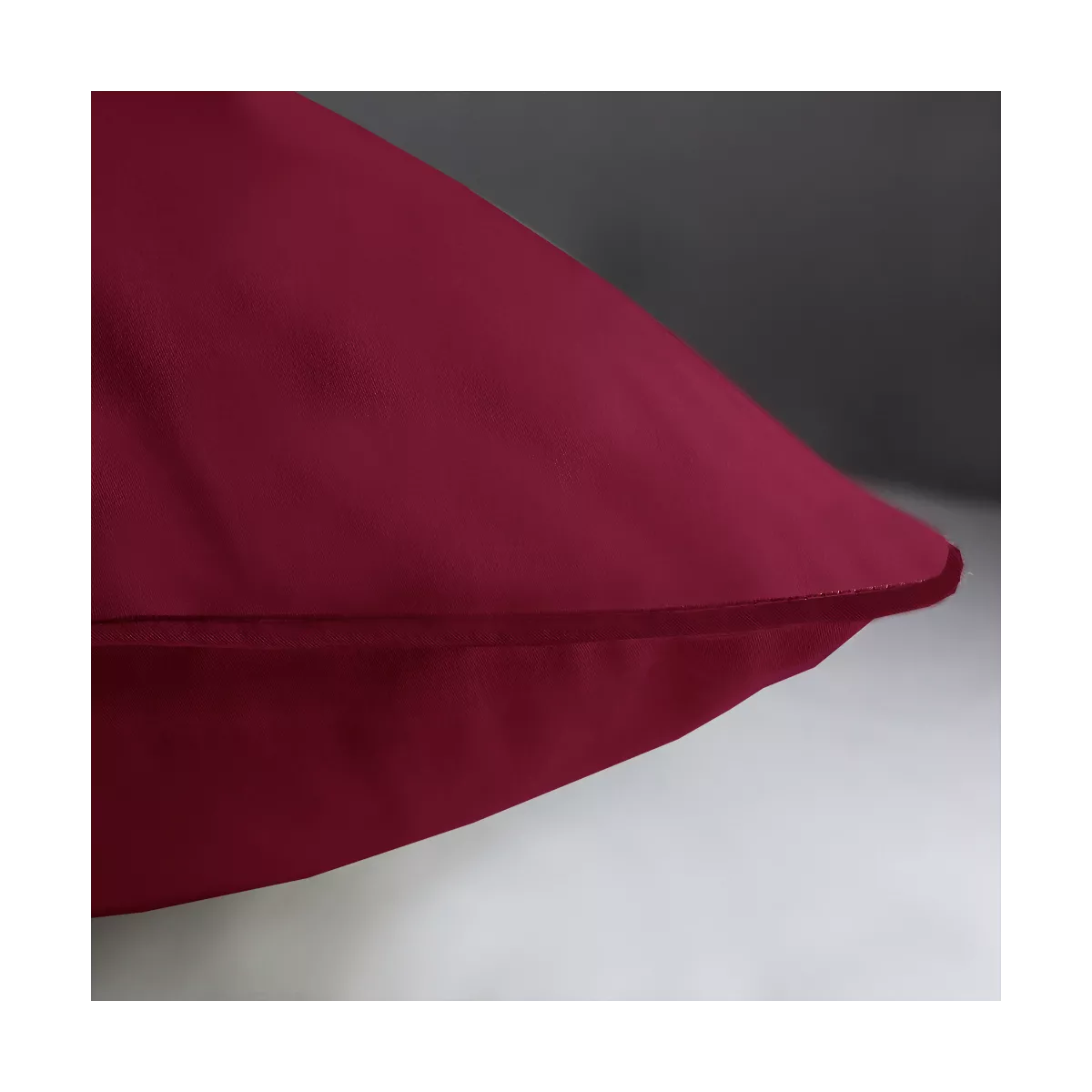 Garnier Thiebaut Lot De 2 Taies Satin De Coton 120 Fils/cm² Coloris Rouge Dahlia Ava Uni Dahlia