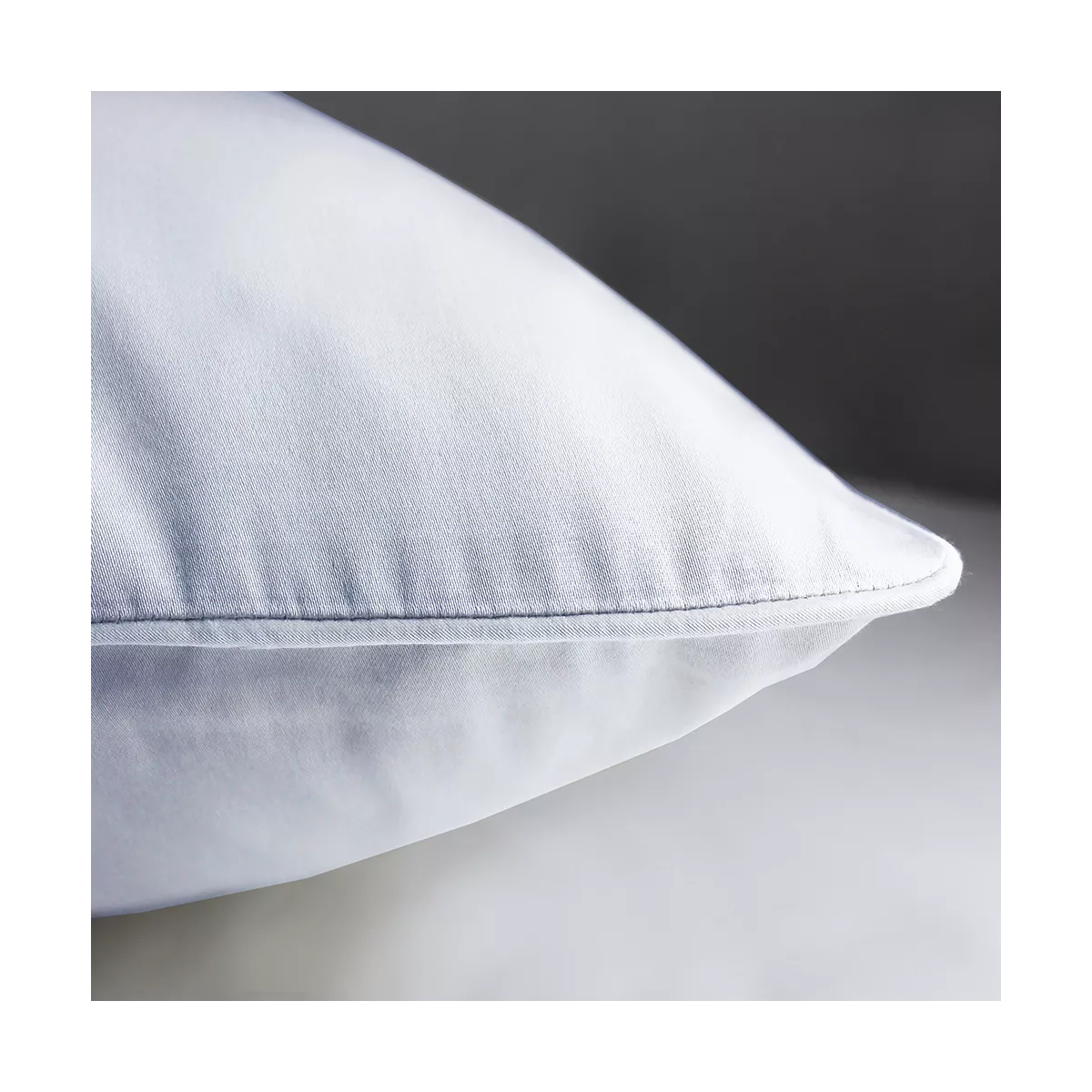 Garnier Thiebaut Lot De 2 Taies Satin De Coton 120 Fils/cm² Coloris Blanc Blanc Ava Uni Blanc